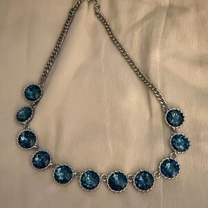 Elegant Blue Stone Necklace